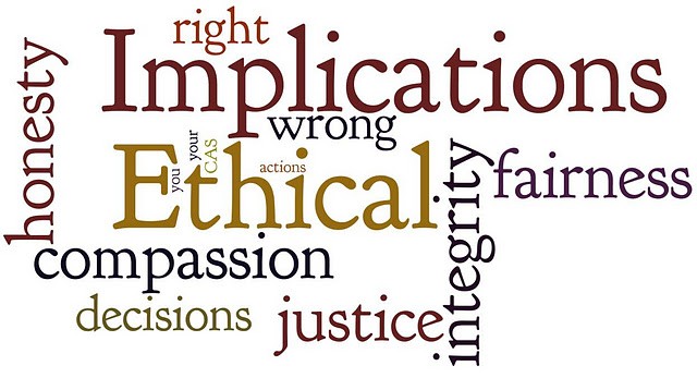 word art showing ethically sound words