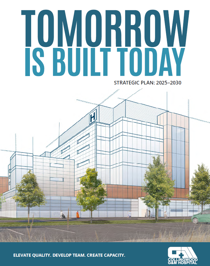 Image of cover of CGMH's 2025-2030 strategic plan, titled